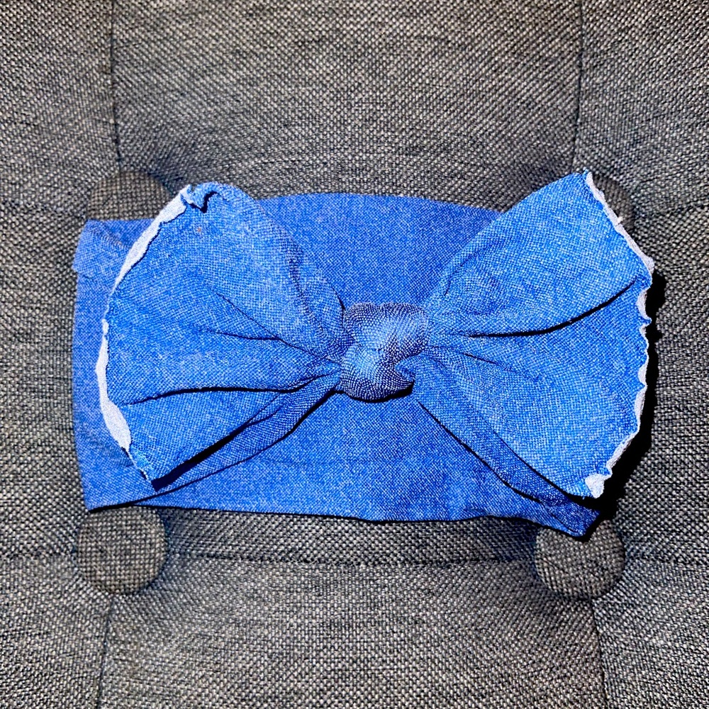 Baby Bling denim bow